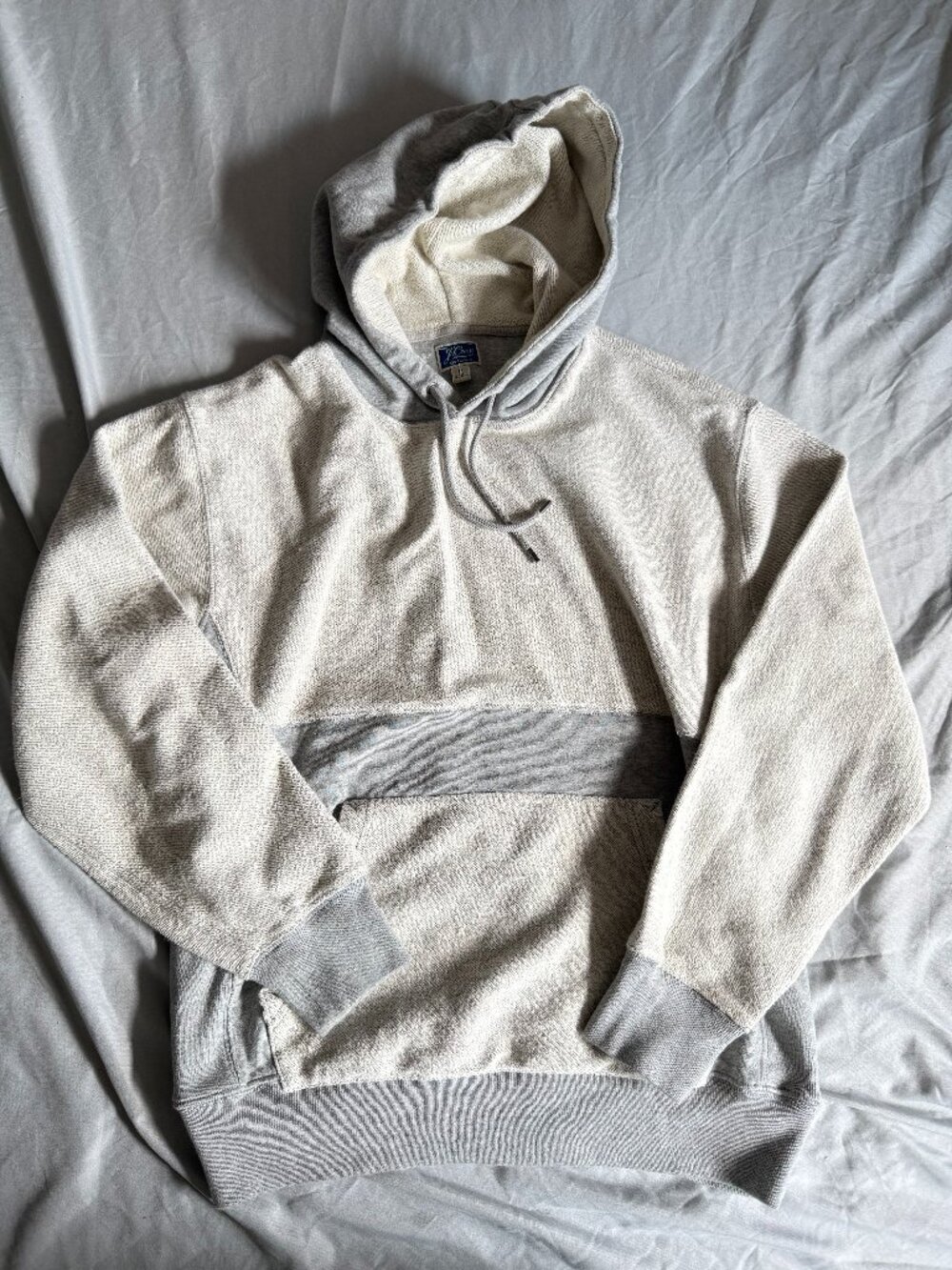 J.Crew french terry color block hoodie medium $85